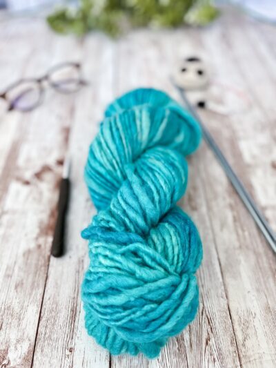 Virginia alpaca, hand-spun bulky yarn