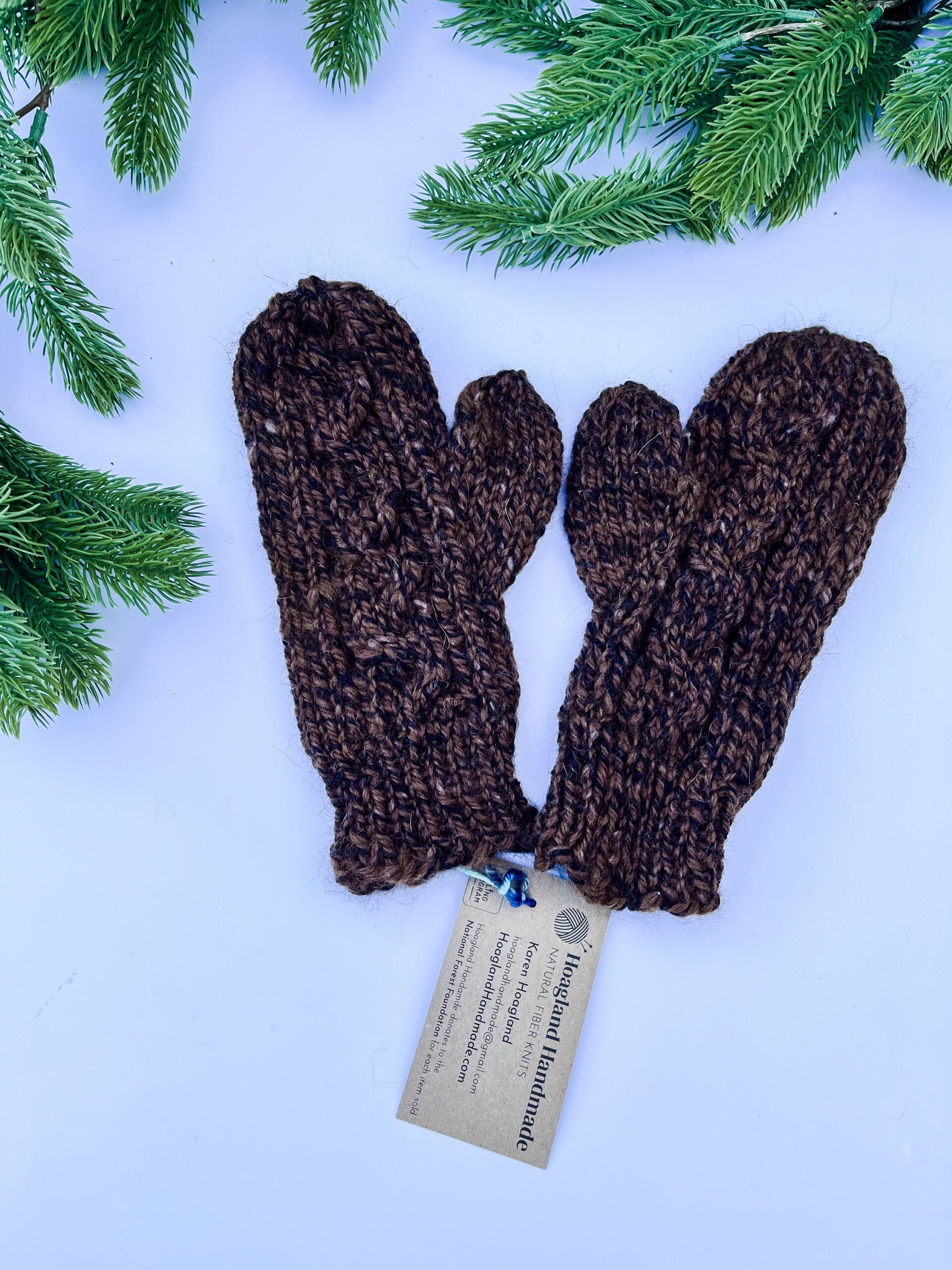 Natural Virginia-raised alpaca mittens - Image 3