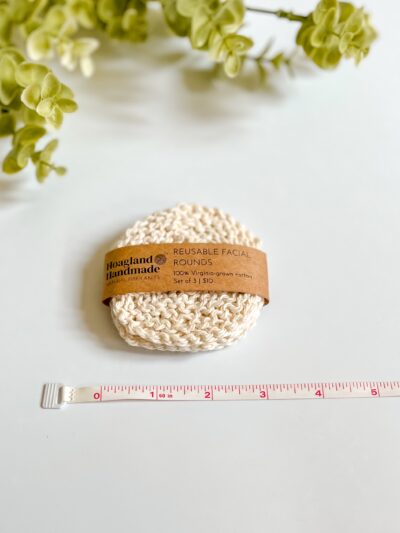 Virginia-Grown Cotton Reusable Facial Rounds